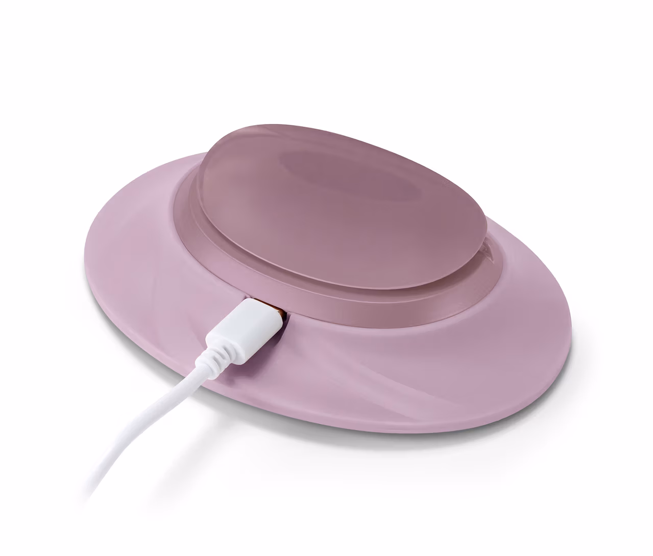 Šeříkový nabíjecí ohřívač s připojeným USB kabelem